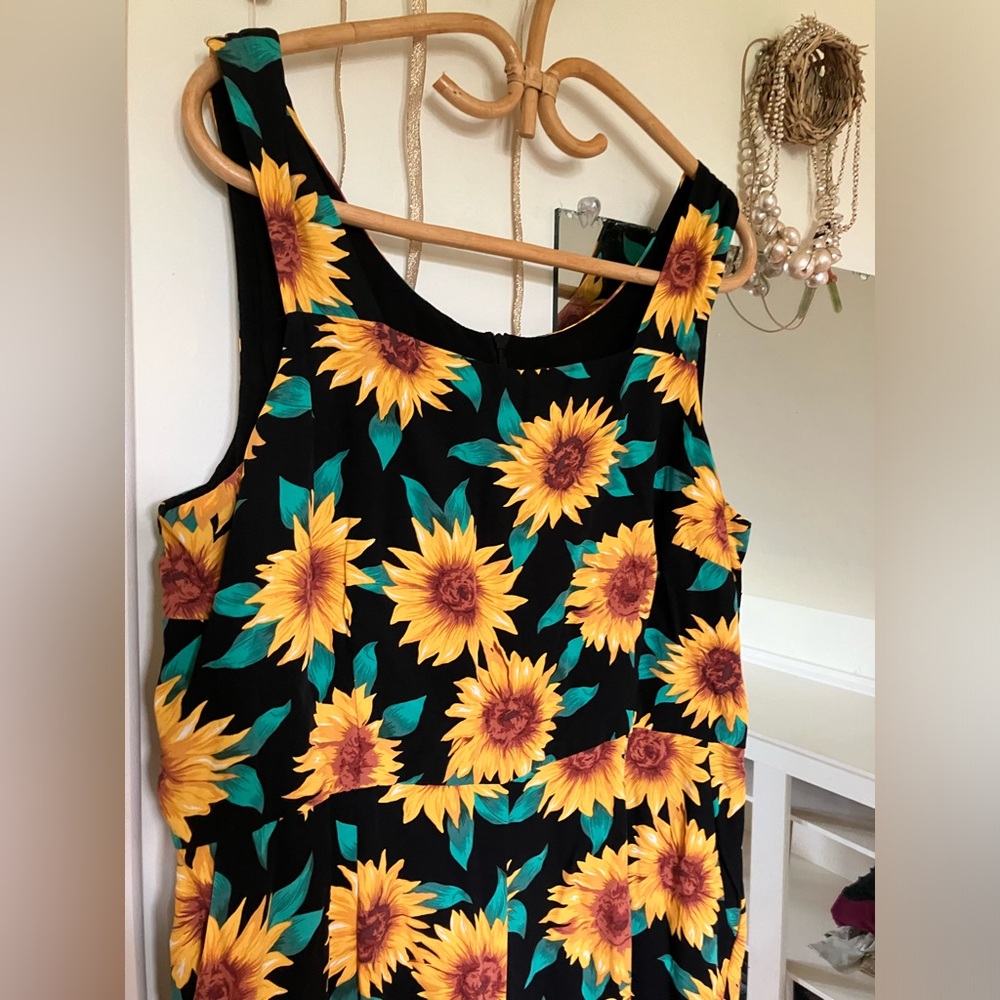 Sunflower Jumpsuit with Pockets!